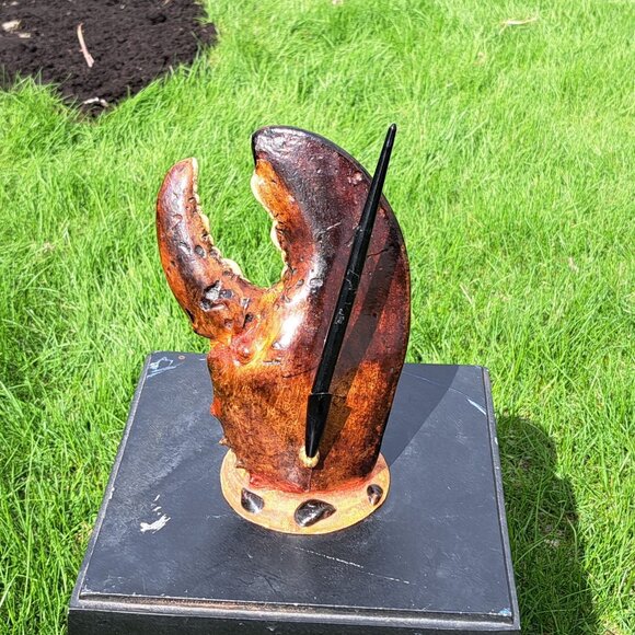 Vintage Lobster Claw Pen Holder - Picture 4 of 11